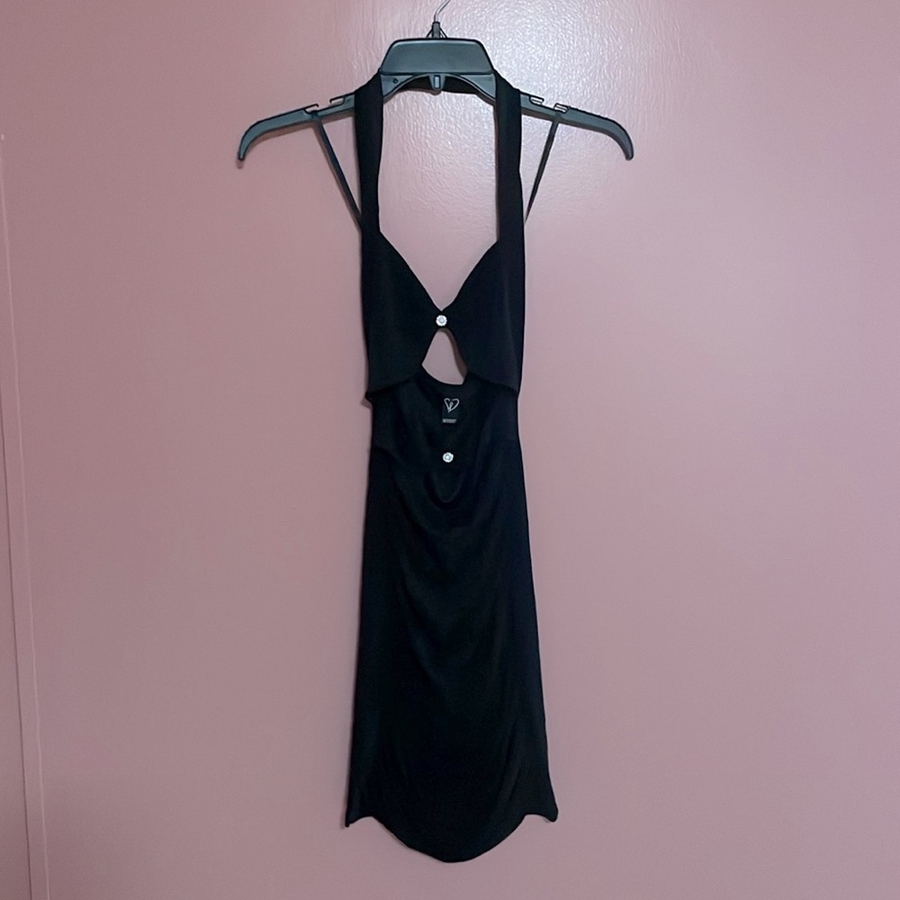 Halter mini dress